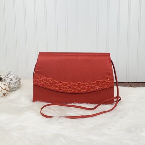 Vintage Midnight Velvet Polyester Crossbody Bag - Picture 1 of 15